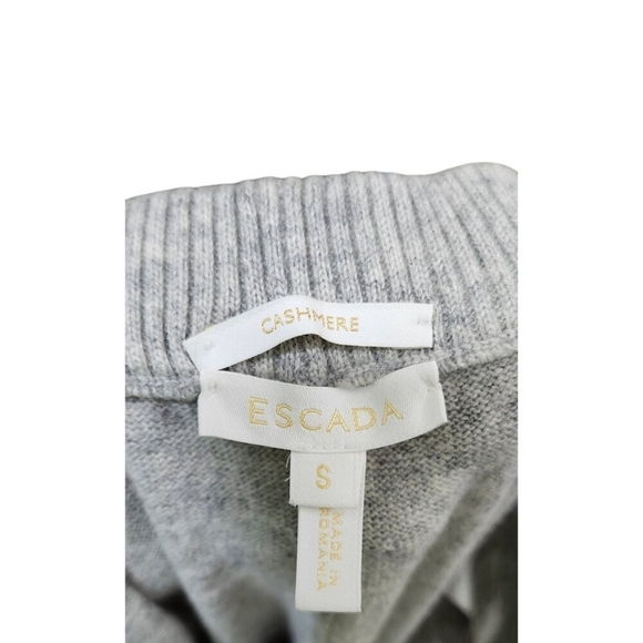 Escada Safina Gray Cowl Neck Sweater Cashmere & Sweatpants Size S - Picture 12 of 16